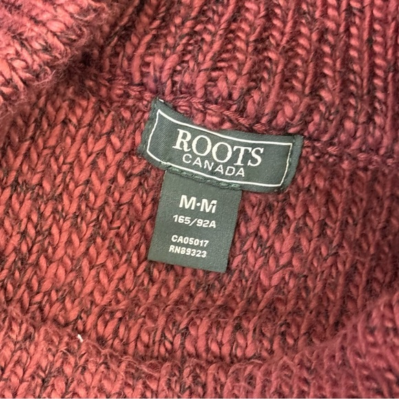 Roots Burgundy Gray Ombre Knit Sweater Dress Medium - Picture 8 of 13